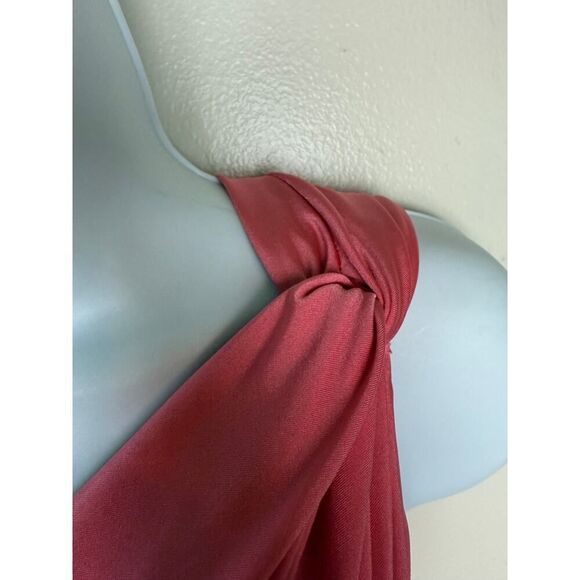 Tadashi Shoji Pink Ruched One Shoulder Mini Dress NWT Sz. PM - Picture 3 of 9